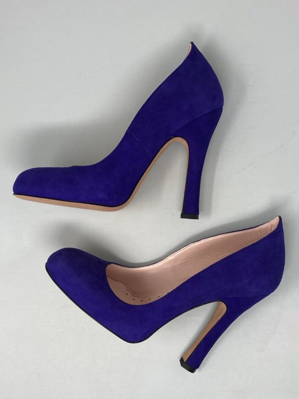 Agent Provocateur Vivianne Purple Suede Shoes 37 New